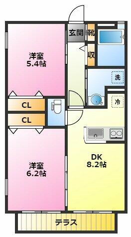 プレミールＫ 1階 2DK 賃貸物件詳細