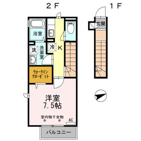 東京都府中市西府町３丁目 西府駅 1K アパート 賃貸物件詳細
