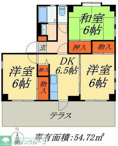 東京都足立区梅田６丁目 梅島駅 3DK マンション 賃貸物件詳細