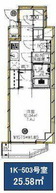 東京都新宿区新宿７丁目 東新宿駅 1K マンション 賃貸物件詳細