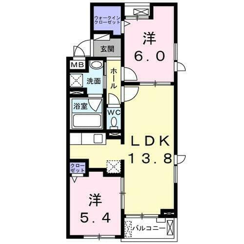 山梨県甲斐市西八幡 竜王駅 2LDK アパート 賃貸物件詳細