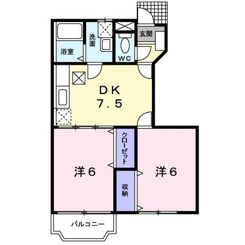 山梨県笛吹市八代町高家 石和温泉駅 2DK アパート 賃貸物件詳細