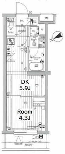 東京都新宿区富久町 若松河田駅 1DK マンション 賃貸物件詳細