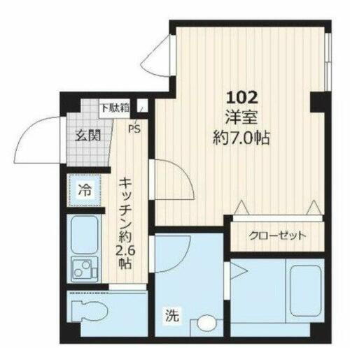 東京都目黒区上目黒３丁目 中目黒駅 1K マンション 賃貸物件詳細