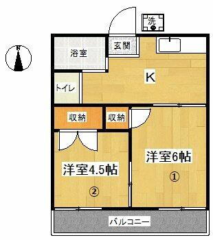 神奈川県横浜市栄区長沼町 戸塚駅 2K アパート 賃貸物件詳細