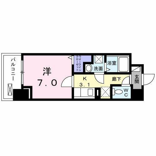 Ｈｉ－Ｒｏｓｙ川口 7階 1K 賃貸物件詳細