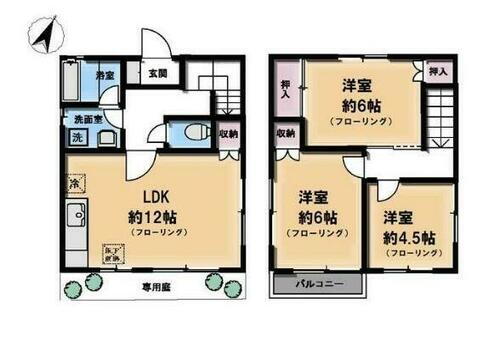 チューダーハウスＣ棟 3LDK 賃貸物件詳細