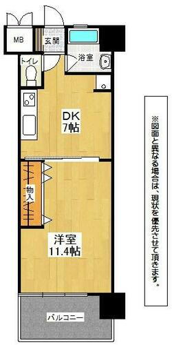 福岡県北九州市小倉北区古船場町 旦過駅 1DK マンション 賃貸物件詳細