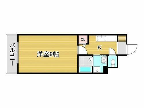 福岡県北九州市小倉北区鍛冶町１丁目 平和通駅 1K マンション 賃貸物件詳細