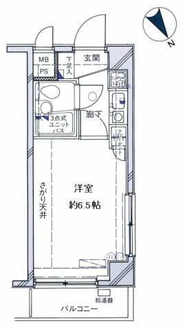 神奈川県横浜市中区山元町２丁目 石川町駅 1K マンション 賃貸物件詳細