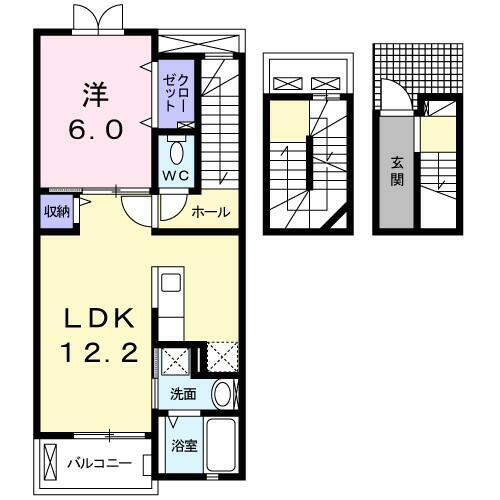 栃木県小山市西城南２丁目 小山駅 1LDK アパート 賃貸物件詳細