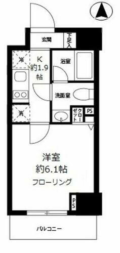東京都江東区亀戸６丁目 亀戸駅 1K マンション 賃貸物件詳細