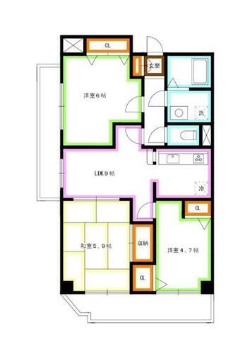東京都練馬区関町南４丁目 三鷹駅 3LDK マンション 賃貸物件詳細