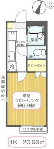 東京都足立区加平１丁目 北綾瀬駅 1K アパート 賃貸物件詳細