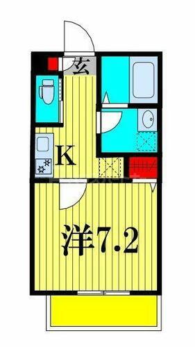 千葉県鎌ケ谷市道野辺本町２丁目 鎌ケ谷駅 1K アパート 賃貸物件詳細