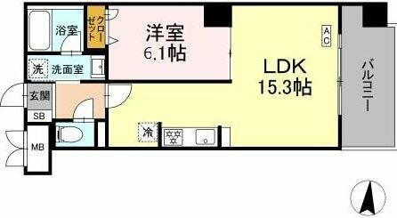 神奈川県川崎市幸区小倉３丁目 新川崎駅 1LDK マンション 賃貸物件詳細