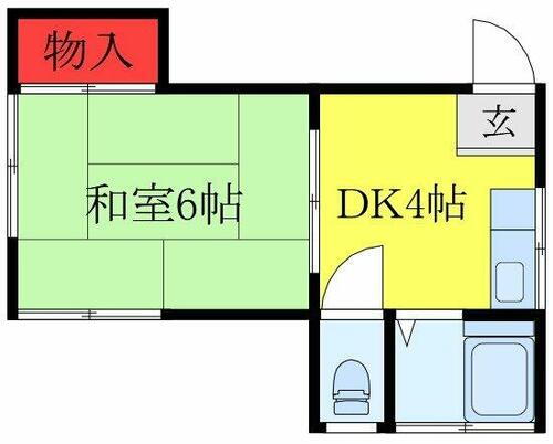 東京都中野区松が丘１丁目 新井薬師前駅 1DK アパート 賃貸物件詳細