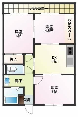 山梨県中巨摩郡昭和町清水新居 国母駅 3DK マンション 賃貸物件詳細