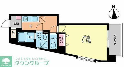 東京都府中市緑町３丁目 東府中駅 1K マンション 賃貸物件詳細