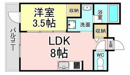 福岡県中間市中尾１丁目 筑豊中間駅 1LDK マンション 賃貸物件詳細