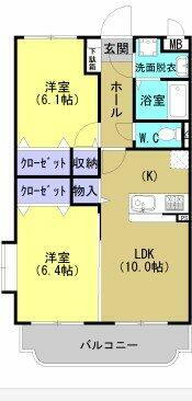 栃木県栃木市大平町富田 新大平下駅 2LDK マンション 賃貸物件詳細
