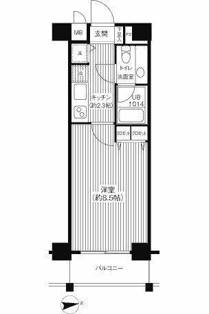 東京都板橋区板橋４丁目 新板橋駅 1K マンション 賃貸物件詳細