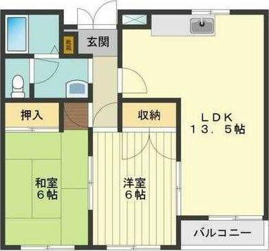 東京都立川市上砂町５丁目 武蔵砂川駅 2LDK アパート 賃貸物件詳細