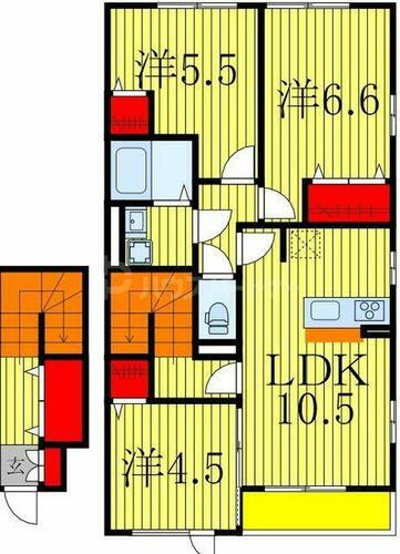 千葉県柏市篠籠田 柏駅 3LDK アパート 賃貸物件詳細