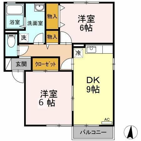 山梨県甲州市塩山赤尾 塩山駅 2DK アパート 賃貸物件詳細