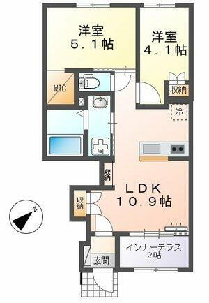 佐賀県鳥栖市原町 田代駅 2LDK アパート 賃貸物件詳細