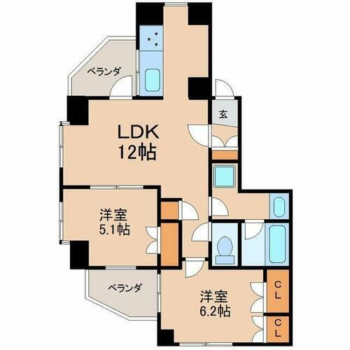 ジェイパーク西日暮里 2階 2LDK 賃貸物件詳細