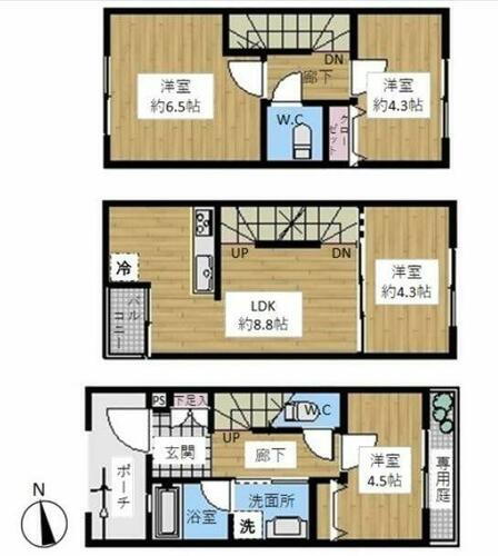 東京都杉並区高円寺南１丁目 東高円寺駅 3SLDK 一戸建て 賃貸物件詳細