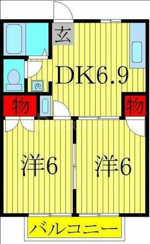 千葉県柏市花野井 柏の葉キャンパス駅 2DK マンション 賃貸物件詳細