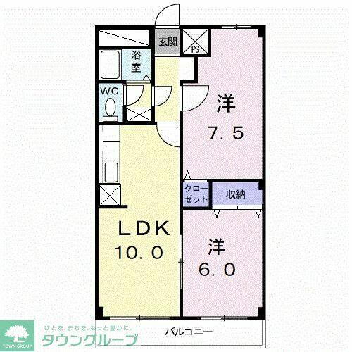 埼玉県久喜市栗原１丁目 久喜駅 2LDK アパート 賃貸物件詳細