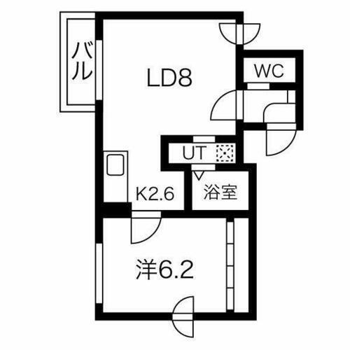 北海道札幌市東区北二十五条東１丁目 北２４条駅 1LDK マンション 賃貸物件詳細