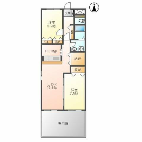 愛知県春日井市宮町字下夕原 春日井駅 2LDK アパート 賃貸物件詳細