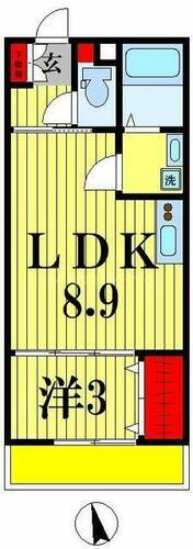 千葉県松戸市新松戸２丁目 新松戸駅 1LDK アパート 賃貸物件詳細