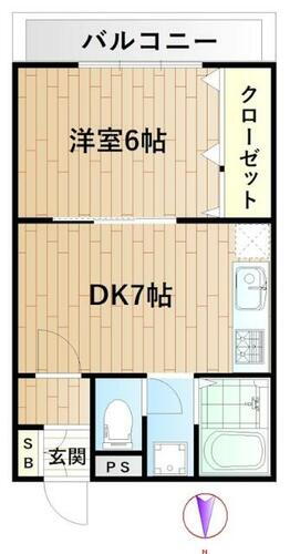 神奈川県川崎市中原区下小田中３丁目 武蔵中原駅 1DK マンション 賃貸物件詳細