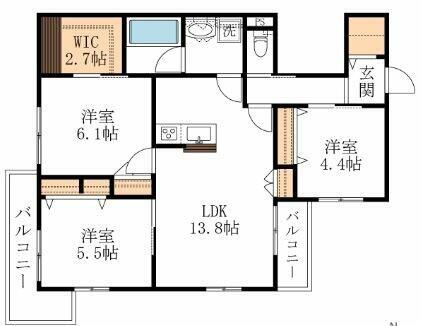 東京都足立区青井６丁目 青井駅 3LDK マンション 賃貸物件詳細