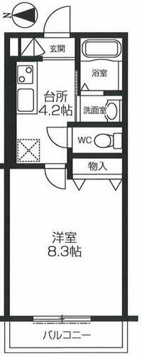 東京都小金井市梶野町４丁目 東小金井駅 1K アパート 賃貸物件詳細