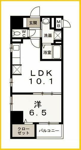 ライムテラス 6階 1LDK 賃貸物件詳細