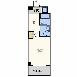 サザン長柄 3階 1K 賃貸物件詳細