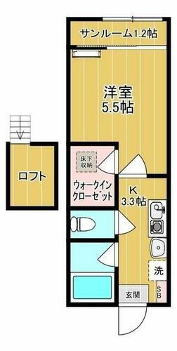 東京都葛飾区西亀有３丁目 綾瀬駅 1K アパート 賃貸物件詳細