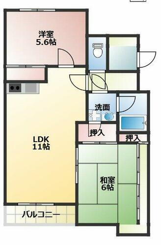 大阪府門真市朝日町 萱島駅 2DK マンション 賃貸物件詳細