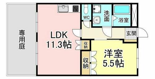 福岡県北九州市若松区和田町 藤ノ木駅 1LDK アパート 賃貸物件詳細