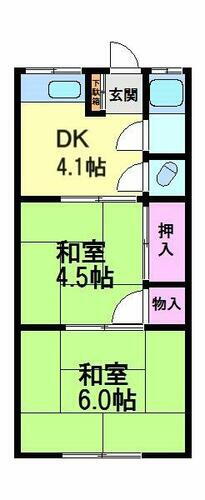 兵庫県川西市松が丘町 川西能勢口駅 2DK アパート 賃貸物件詳細