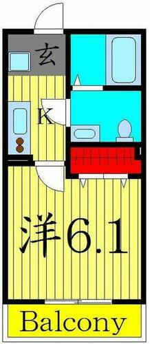 東京都足立区南花畑１丁目 六町駅 1K アパート 賃貸物件詳細