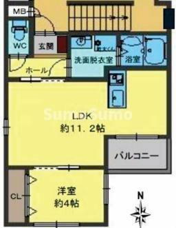 兵庫県神戸市東灘区北青木４丁目 青木駅 1LDK アパート 賃貸物件詳細