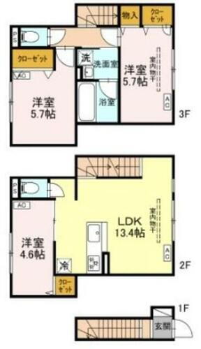 東京都足立区竹の塚２丁目 賃貸アパート