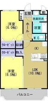 栃木県栃木市大町 新栃木駅 2LDK マンション 賃貸物件詳細